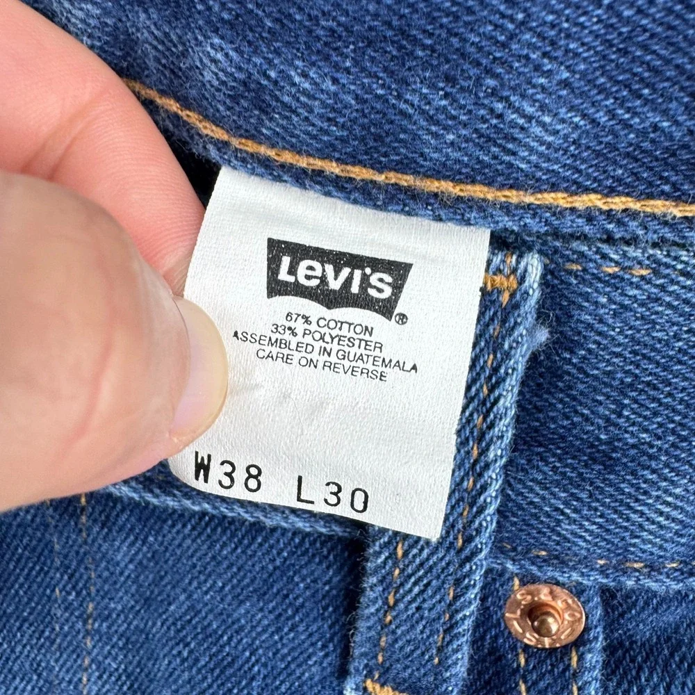 Vintage Levis Jeans MEns 38x30 (Fits 36x28) Blue 517 Bootcut‎ Cotton Blend 2001